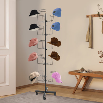 5-Tier Freestanding Hats Display Rack
