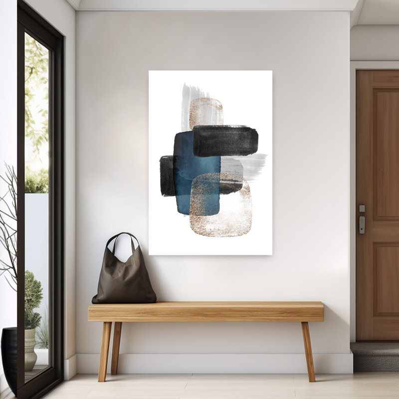 Art contemporain, art abstrait, H 60 po x l 40 po