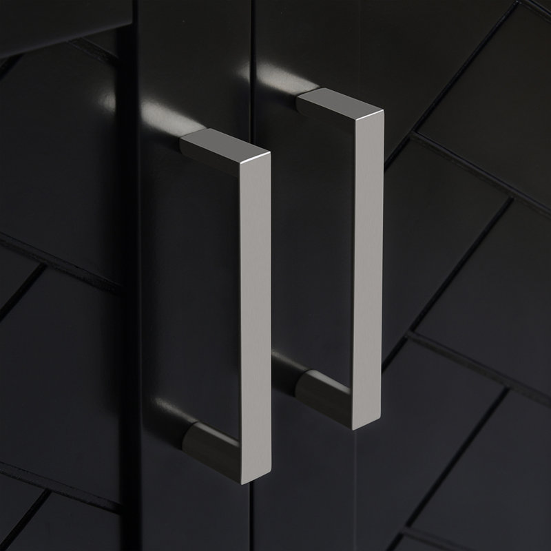 Ensemble de meuble-lavabo autoportant avec lavabo en céramique, Noir, noir, noir, noir