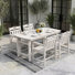 4-Person 5-Piece rectangular Patio Dining Set With Umbrella Hole