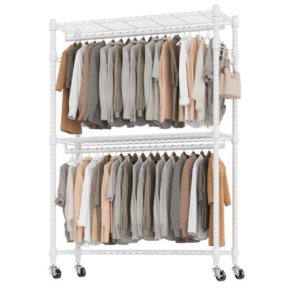 Everley 90cm W Rolling Clothes Rack
