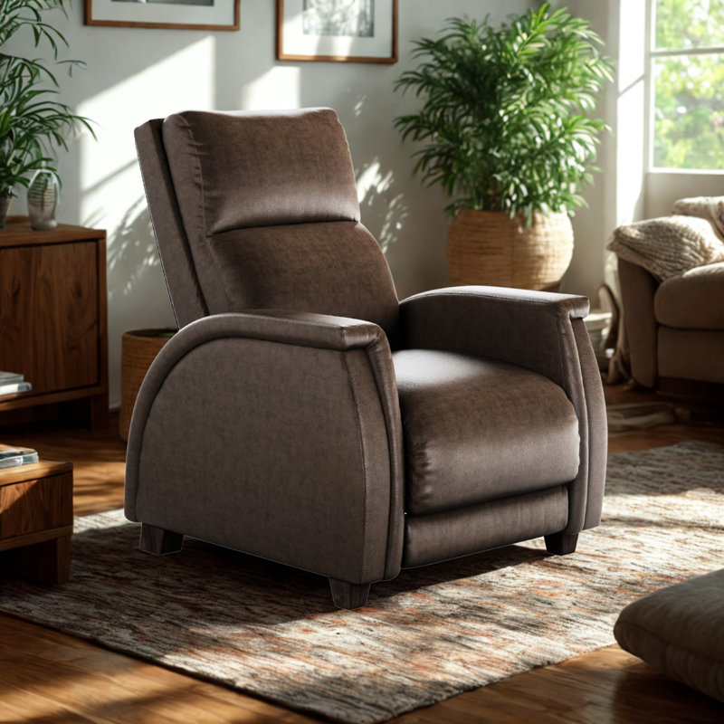 Fauteuil inclinable en cuir Venus Zero Gravity, Brun