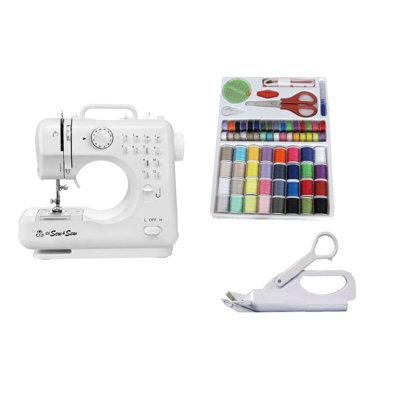 Michley Electronics Desktop Electronic Sewing Machine And 100 Piece Machine Sewing Kit Set
