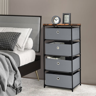 Jaliyiah 4 Drawer Storage Drawer