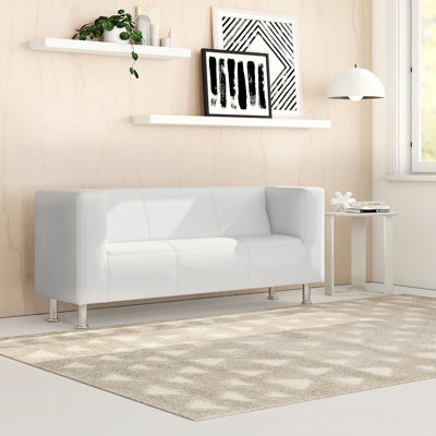 Wodera 3 Seater Faux Leather Sofa