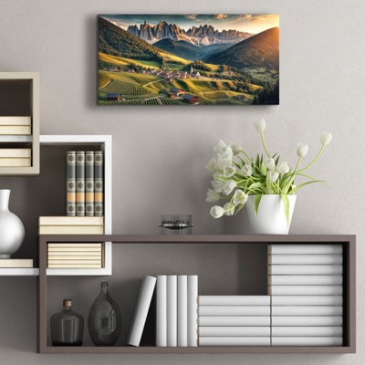 «South Tyrol, Dolomites Mountains» par Rey Klimt, art mural acrylique