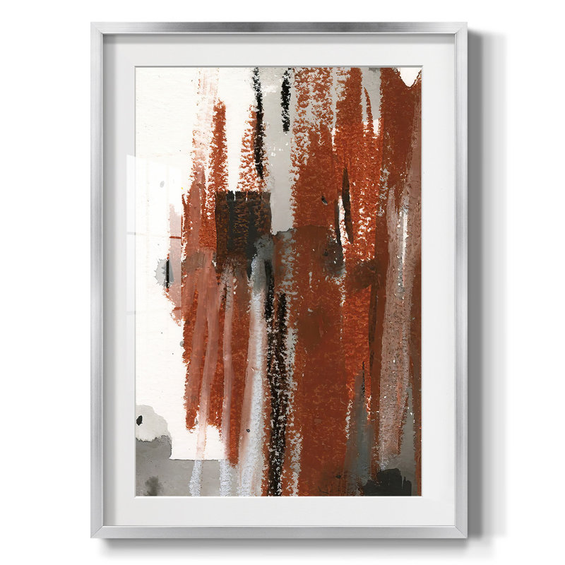 «LoftPastelV», reproduction encadrée, H 25,5 po x l 17,5 po, Argent argent