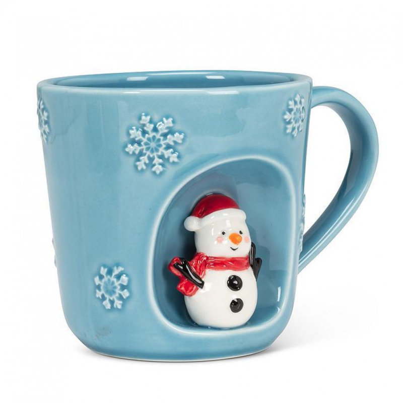 Snowflake With Snowman Mug