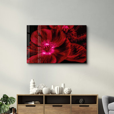 Élégante peinture murale en verre trempé de 13,8 po x 21,7 po | 100% verre trempé, épaisseur: 0,16 pouce | Imprimé UV pour des couleurs éclatantes | Parfait pour la décoration intérieure, le salon et les espaces de bureau