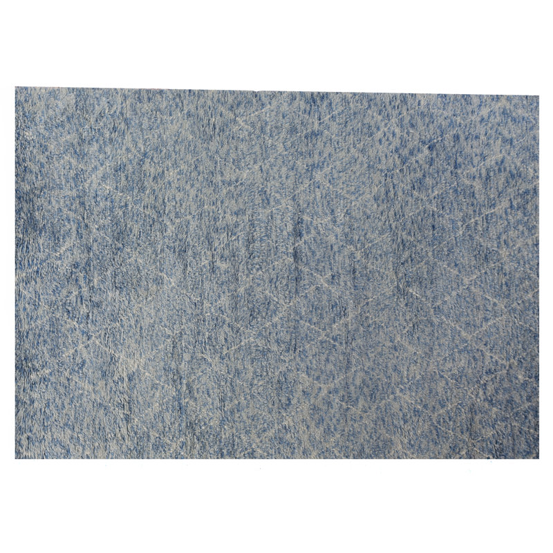 Moroccan Handmade Wool Geometric Area Rug, Rectangle 6' x 9'
