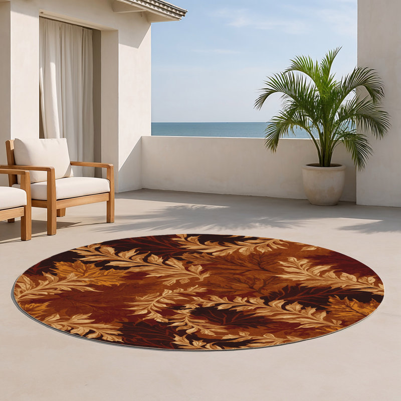 Tapis d'intérieur et d'extérieur brun Nature
