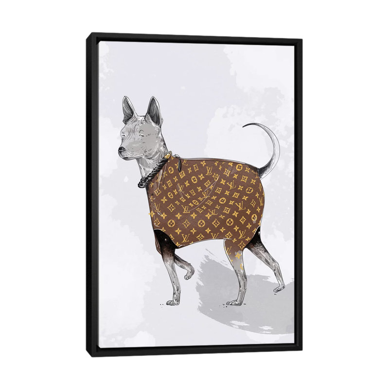 Orange jour’lv', reproduction sur toile tendue, Toile avec cadre noir, Pas de tapis, H 26 po x l 18 po x P 1,5 po
