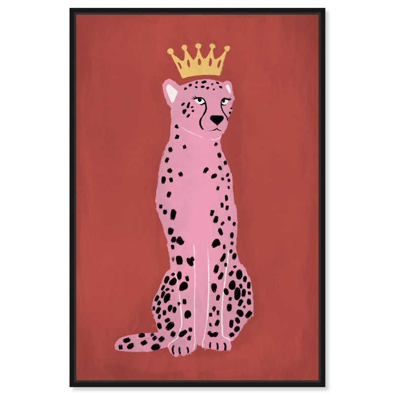 Wild Queen - impression sur toile, Cadre noir, H 15 po x l 10 po