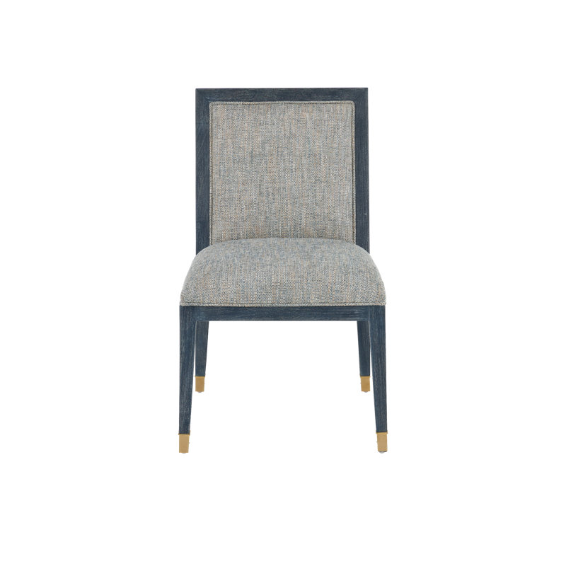 Santos Vintage Side Chair, Barrett Dusk, Gray Polyester Blend, Vintage Navy