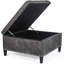 Repose-pieds de rangement carré capitonné de 29,5 po Nelda-26410152