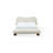 Afra Chenille Upholstered Wood Leg Platform Bed In Chinchilla-73131365