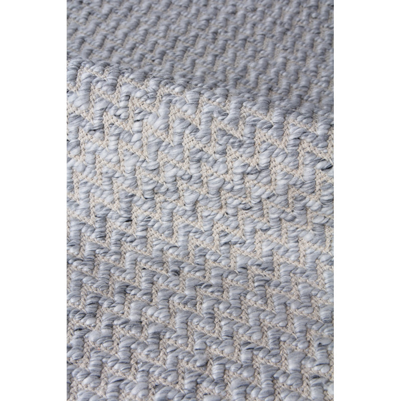 Rialto Chevron Area Rug in Light Gray, Rectangle 10' x 14'
