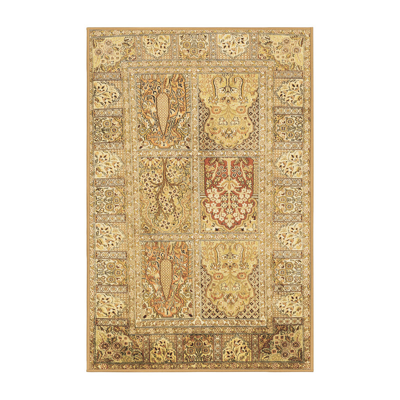 Washable Patchwork Indoor Rug, Rectangle 7' x 9'