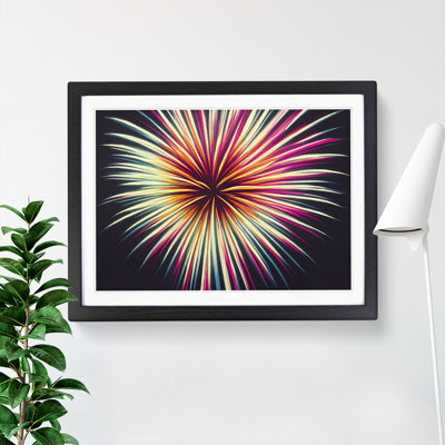 XH1022-2785X Dramatic Fireworks - Single Picture Frame Print