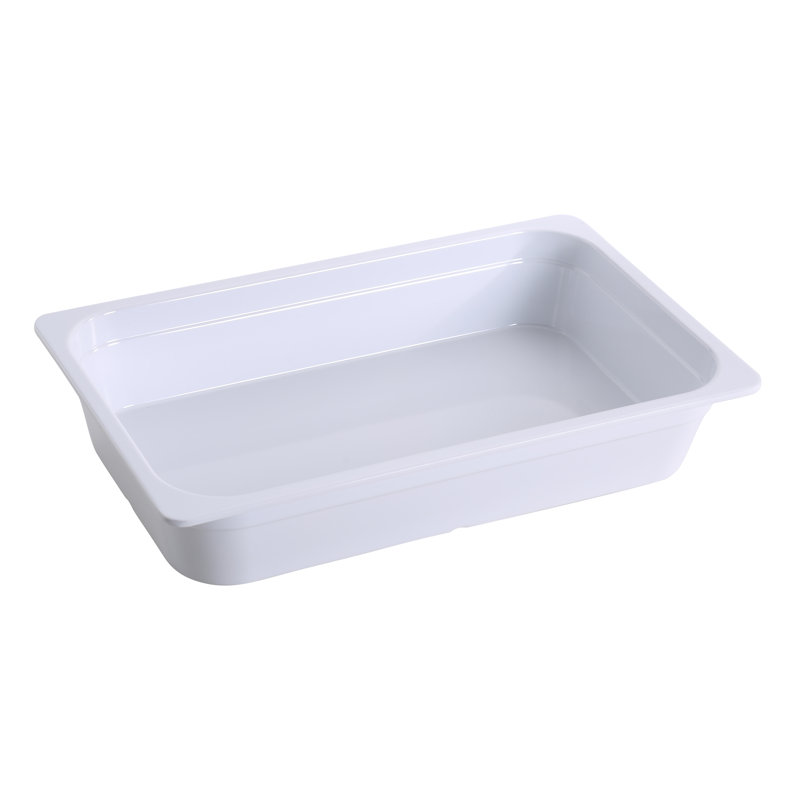 GN Pan Melamine Tray, White