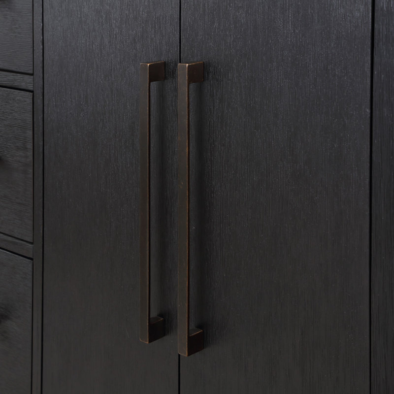 Chelsea 60" Double Bathroom Vanity Set, Dark Weathered Oak