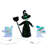 Kurt Adler Pre-lit Holographic Witch and Two Ghosts, 3-Piece Set