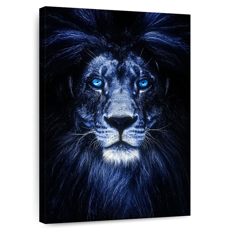 Lion Icy Stare, 30" H x 20" W