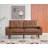 Faux Leather Square Arm Loveseat-81892248-118588785
