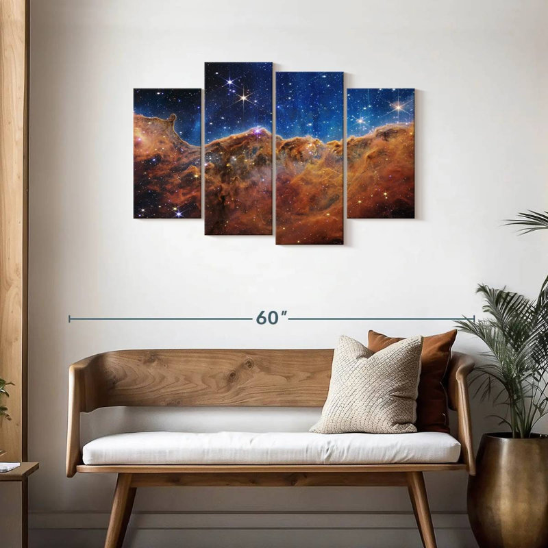 Oberle James Webb's Carina Nebula, 27" H x 43" W