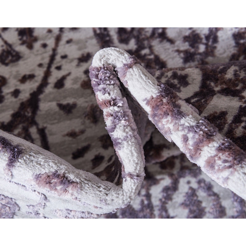 Tapis lilas Glencoe, Rectangulaire 10 pi 4 po x 14 pi