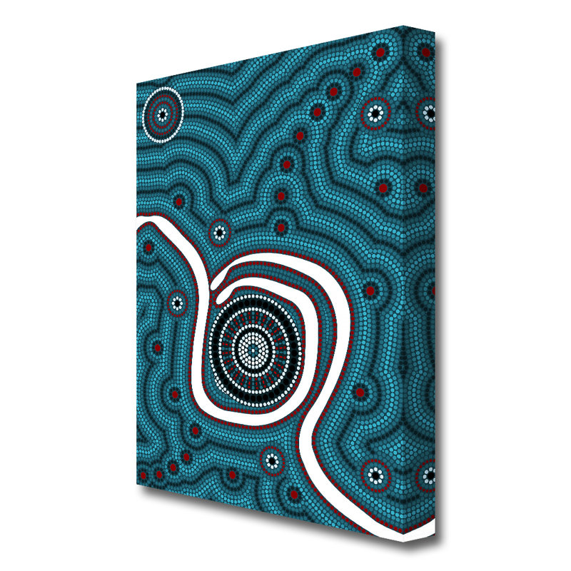 Aboriginal Pattern 1 - Wrapped Canvas Print, 50.8 cm H x 35.6 cm W
