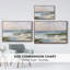 «Soft Morning Sea», reproduction sur toile avec cadre flottant-94358917-94358913