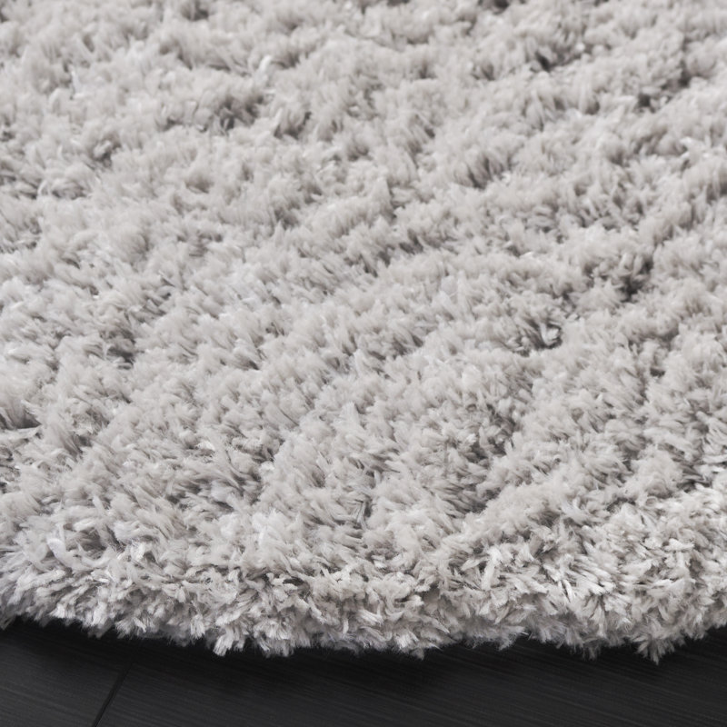 Jaydn Indie Shag Performance Solid Color Rug, Round 4'