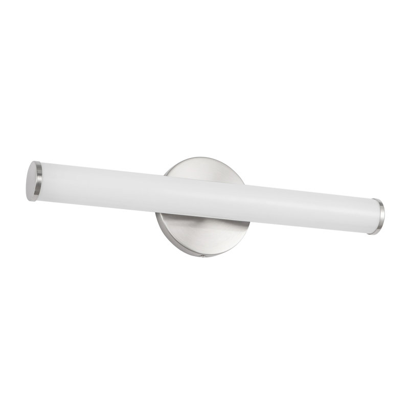 Tectra 18-in Black dimmable LED Wall Sconce, Nickel