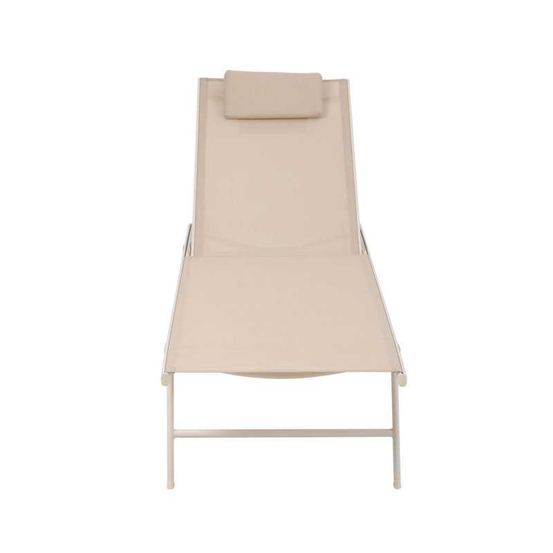 Travis Sun Lounger, Beige