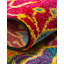 Tapis jaune à motif floral Lorene-86603341
