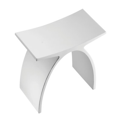 Tabouret de salle de bain arqué