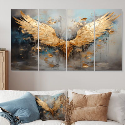 «Dasheil - Wings Angel», art mural 4 pièces