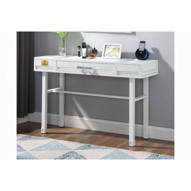 Bureau d'écriture rectangulaire l 47 po Cargo, Blanc