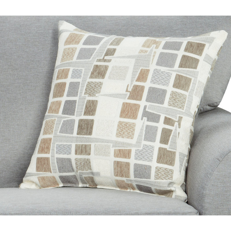 60" Flared Arm Loveseat with Reversible Cushions, Gray