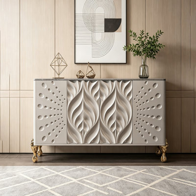 Italian-style artistic sculpture dining cabinet