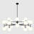 24-light White Bubble Chandelier Modern Chandelier Sputnik Chandeliers Living Room Chandelier