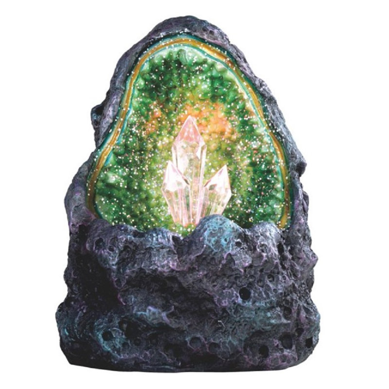 Lumière de nuit crystalstone à del, Vert