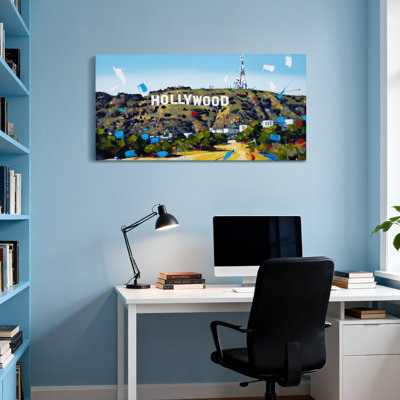 «Scenic & Cityscapes Hollywood Sign», reproduction d'art paysage