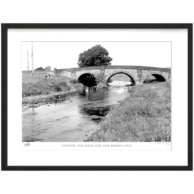 Steeton, The River Aire And Bridge C1955 by Francis Frith - Single Picture Frame Print