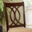 Chaise d’appoint rembourrée en brun Landa