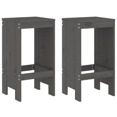 Nedyu Solid Wood Bar Stool with Solid Wood Frame