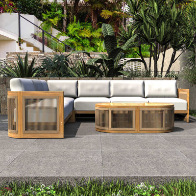 Acacia 6 - Person Patio Conversation Sets With Cushions