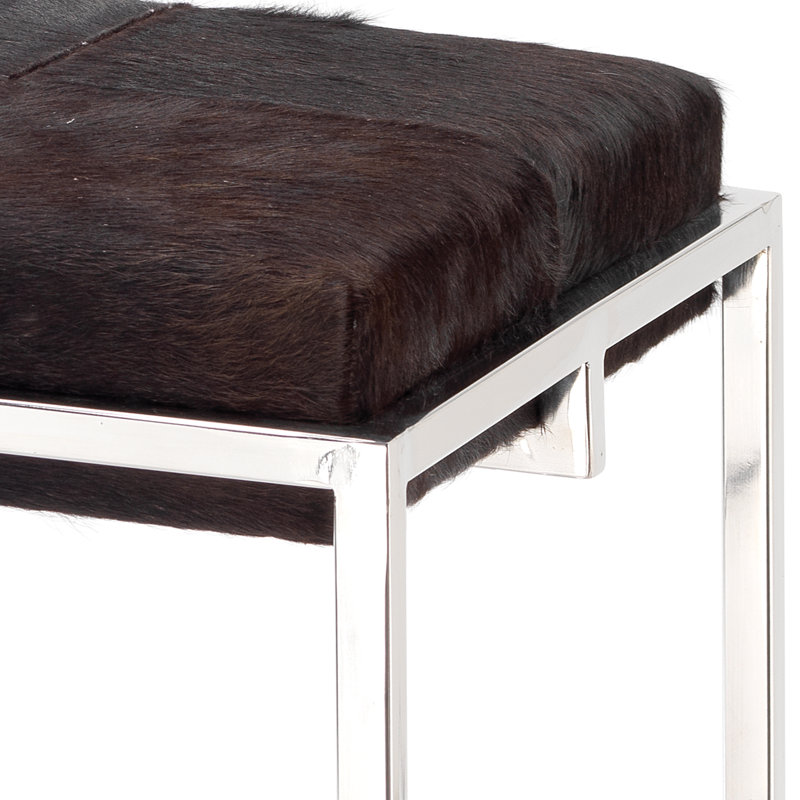 Shelby Stool, Espresso/Silver, Bar Stool (33" Seat Height)