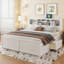 Lit plateforme en bois avec tête de lit sans sommier requis-1364889860